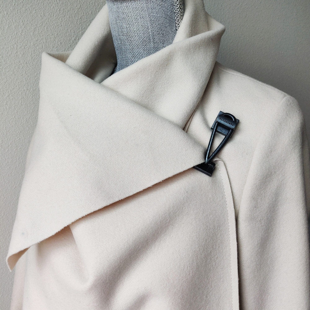 All Saints City Monument Draped Coat - Picture 5 of 8